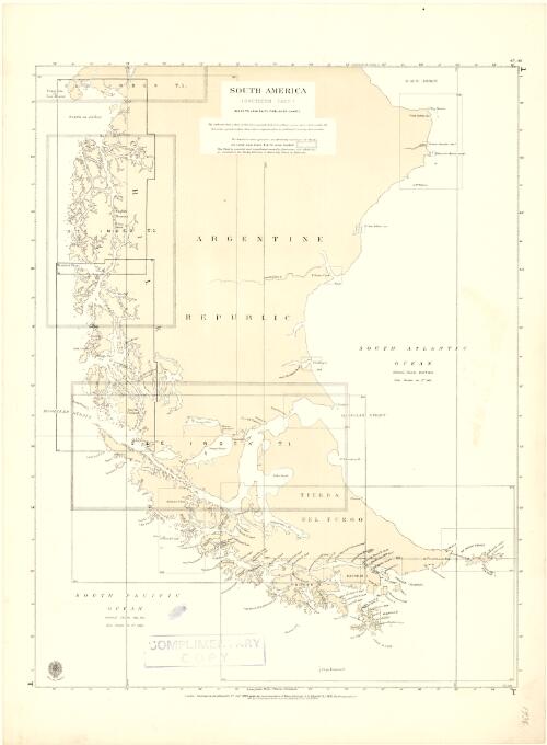 South America (southern part) [cartographic material] : index to Admiralty published charts / Hydrographic Office