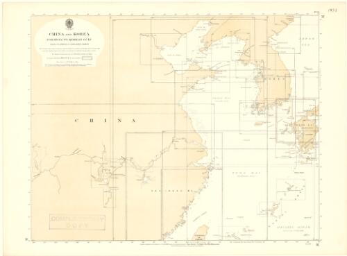 China and Korea, Formosa to Korean Gulf [cartographic material] : index to Admiralty published charts / Hydrographic Office