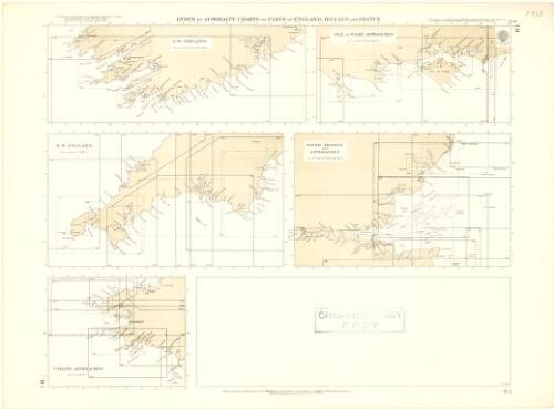 Index to Admiralty charts of parts of England, Ireland and France [cartographic material] / Hydrographic Office