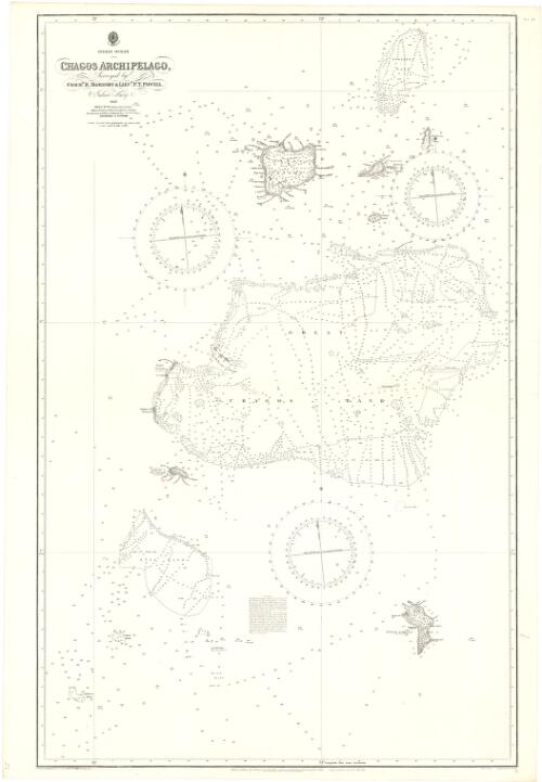 Chagos Archipelago, Indian Ocean [cartographic material] / surveyed by Commr. R. Moresby & Lieut. F.T. Powell, Indian Navy, 1837 ; Hydrographic Office
