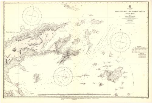 Fiji Islands, eastern group, northern portion [cartographic material] : South Pacific / surveyed by Lieutenant W.U. Moore, R.N., 1878-81