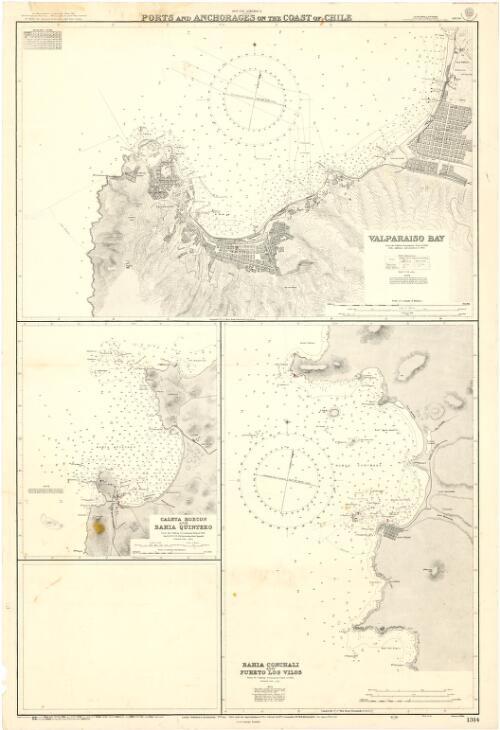 Ports and anchorages on the coast of Chile, South America [cartographic material] / Hydrographic Office