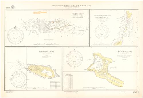 Islands and anchorages in the North Pacific Ocean [cartographic material] : from surveys by the U.S.S. Portsmouth in 1874 Hydrographic Office, U.S. Navy