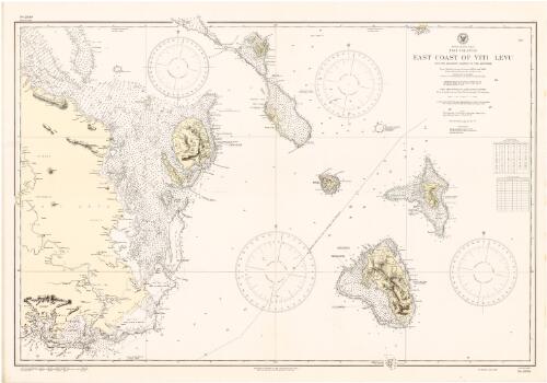 East coast of Viti Levu, and the adjacent islands to the eastward, Fiji Islands, South Pacific Ocean [cartographic material] / Hydrographic Office, U.S. Navy
