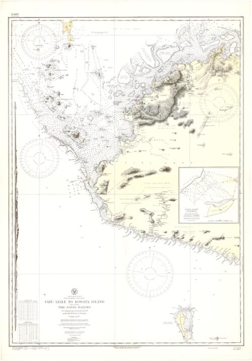 Vatu Leile to Kowata Islands, including Nandi Waters, Fiji Islands, Viti Levu, South Pacific Ocean [cartographic material] : from British surveys between 1877 and 1896 / Hydrographic Office, U.S. Navy