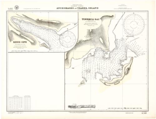 Anchorages in Ysabel Island (Santa Isabel), Solomon Islands, South Pacific Ocean [cartographic material] / Hydrographic Office, U.S. Navy