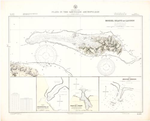 Plans in the Louisiade Archipelago, South Pacific Ocean [cartographic material] / Hydrographic Office, U.S. Navy