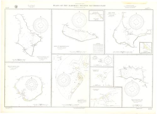 Plans of the Marshall Islands, southern part, North Pacific Ocean [cartographic material] : from the latest information to 1931 / Hydrographic Office, U.S. Navy