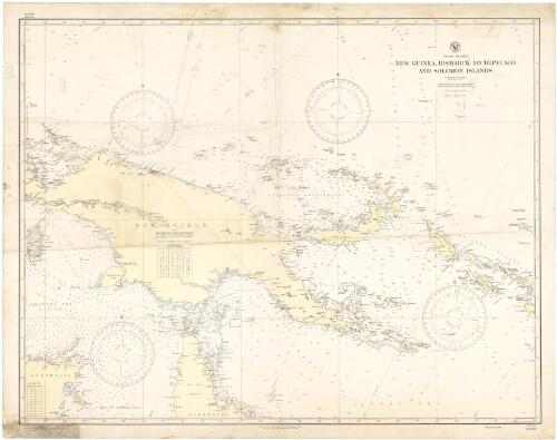 New Guinea, Bismarck Archipelago and Solomon Islands, Pacific Islands [cartographic material] / Hydrographic Office, U.S. Navy