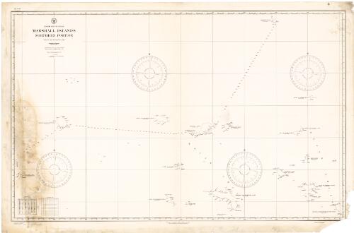 Marshall Islands, northern portion, North Pacific Ocean [cartographic material] : from the latest information to 1923 / Hydrographic Office, U.S. Navy