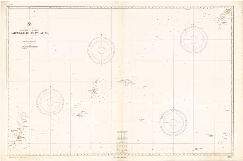 Faraulep Is. to Palau Is., Caroline Islands, North Pacific Ocean [cartographic material] : from the latest information to 1927 / Hydrographic Office, U.S. Navy