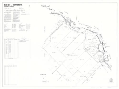 Parish of Derribong, County of Kennedy [cartographic material] : Land District, Parkes, Shire, Lachlan, Pastures Protection District, Dubbo