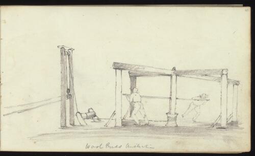 Wool press, Darling Downs, Queensland, approximately 1845 / Thomas Domville Taylor