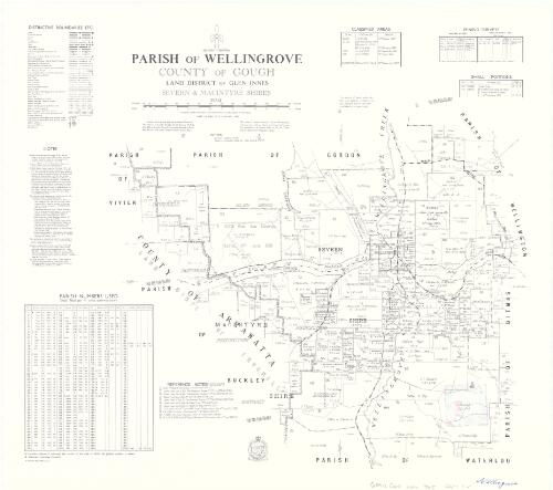 Parish of Wellingrove, County of Gough [cartographic material] : Land District of Glen Innes, Severn & MacIntyre Shires / compiled, drawn & printed at the Department of Lands, Sydney N.S.W