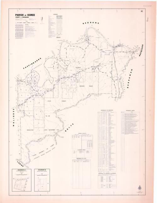 Parish of Koree, County of Macquarie [cartographic material] / printed & published by Dept. of Lands Sydney ; cartographer-W. Quintal