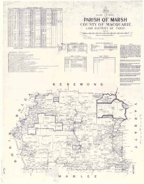 Parish of Marsh, County of Macquarie [cartographic material] : Land District of Taree / compiled, drawn and printed at the Department of Lands, Sydney, N.S.W