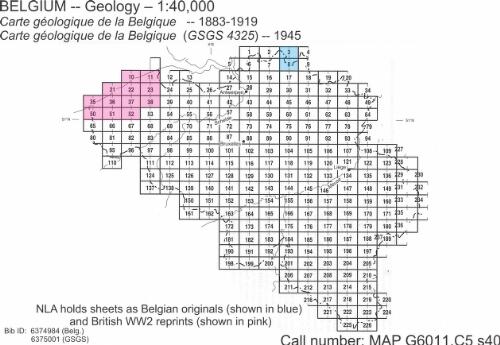Carte géologique de la Belgique / dressée par ordre du Gouvernement,  Commission Géologique de Belgique