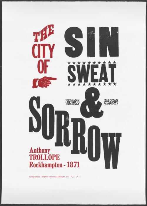 The city of sin, sweat & sorrow : Anthony Trollope, Rockhampton, 1871