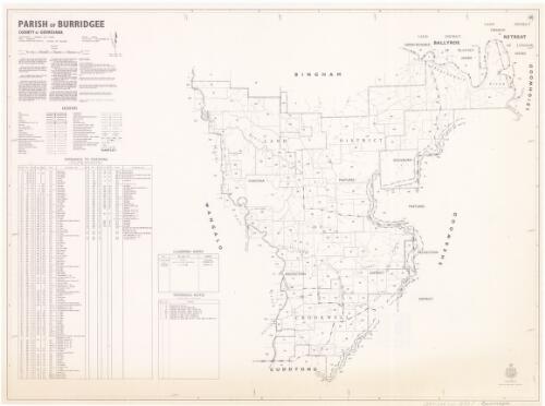 Parish of Burridgee, County of Georgiana [cartographic material] / printed & published by Dept. of Lands Sydney