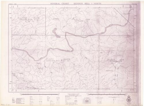 [Tasmania] mineral chart series. Renison Bell 1 North [cartographic material] / Department of Mines Tasmania