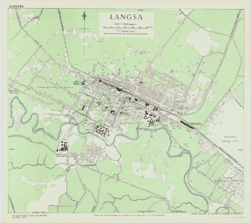Langsa [cartographic material] / compiled and drawn by Inter-Service Topographical Department
