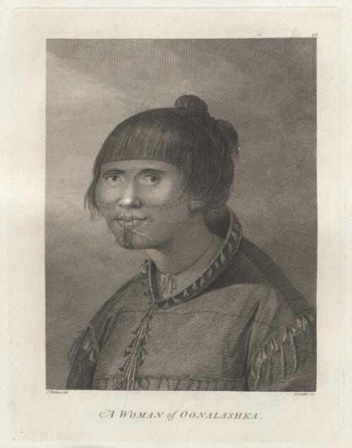 A woman of Oonalashka [picture] / J. Webber del.; Delattre sc