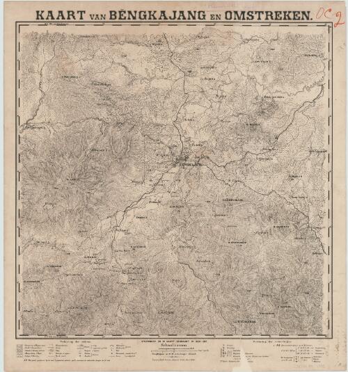 Kaart van Bengkajang en omstreken [cartographic material]