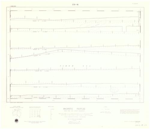 Timor Sea geophysical survey 1:250 000. C51/B1-16-16 Marine. Magnetic profiles, [cartographic material] / Bureau of Mineral Resources, Geology and Geophysics