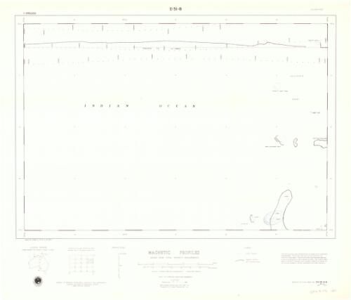 Timor Sea geophysical survey 1:250 000. D51/B1-8-8 Marine, Magnetic profiles [cartographic material] / Bureau of Mineral Resources, Geology and Geophysics