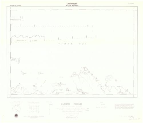 Timor Sea geophysical survey 1:250 000. D52/B1-58-5 Marine, Londonderry, Western Australia : Magnetic profiles [cartographic material] / Bureau of Mineral Resources, Geology and Geophysics