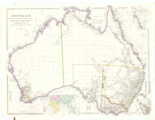 Australia from surveys made by order of the British Government combined with those of D'Entrecasteaux, Baudin, Freycinet &c.&c [cartographic material] / by John Arrowsmith
