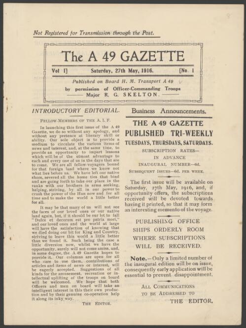 The A 49 gazette