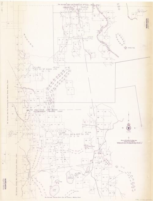 [Tasmania mineral chart series]. Murchison, County of Montagu [cartographic material] / Department of Mines Tasmania