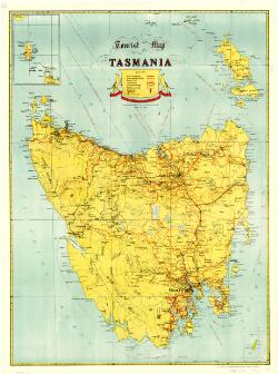 Tourist Map Of Tasmania [cartographic Material]