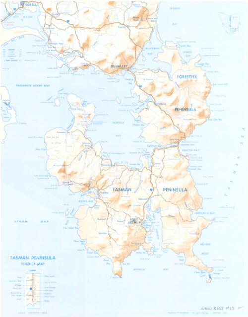 Tasman Peninsula tourist map [cartographic material] / production P. Broughton