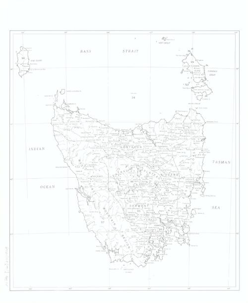 [Rain map of Tasmania] [cartographic material] / [Commonwealth Bureau of Meteorology]