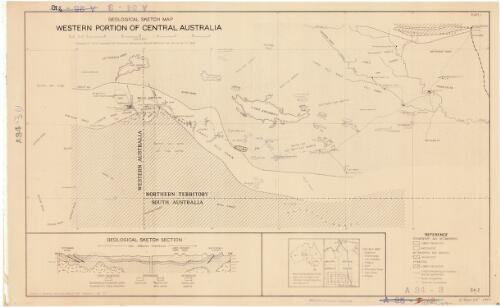 Geological sketch map, western portion of Central Australia [cartographic material] / geology by G.F. Jorlik