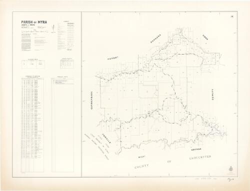 Parish of Myra, County of Hawes [cartographic material] : Land District, Gloucester, Shire, Gloucester, Pastures Protection District, Gloucester