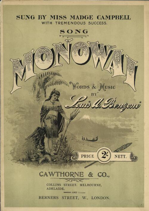 Monowai : song / words & music by Louis A. Benzoni