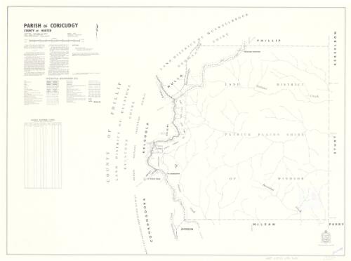 Parish of Coricudgy, County of Hunter [cartographic material] : Land Districts, Muswellbrook and Windsor, Shires, Denman and Patrick Plains, Pastures Protection District, Denman-Singleton