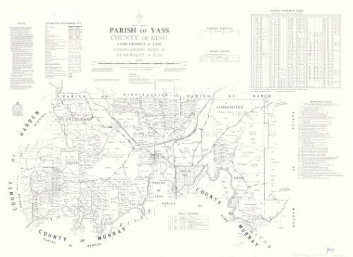 Parish of Yass, County of King [cartographic material] : Land District of Yass, Goodradigbee Shire & Municipality of Yass / compiled, drawn & printed at the Department of Lands, Sydney, N.S.W