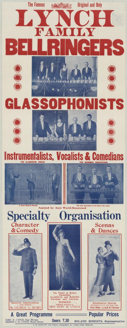 The Famous original and only Lynch family bellringers, glassophonists, instrumentalists, vocalists & comedians