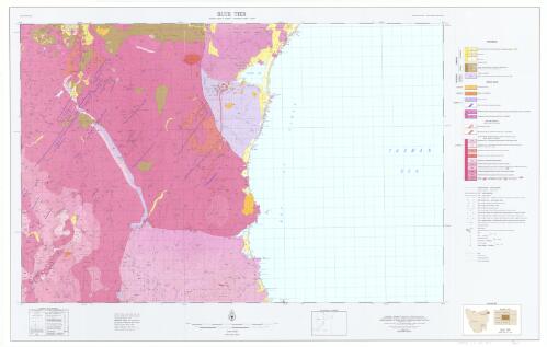 Geological atlas 1:50 000 series. Sheet 8515N (33), Blue Tier [cartographic material] / Geological Survey of Tasmania, Dept. of Mines ; geology by M.P. McClenaghan, P.R. Williams