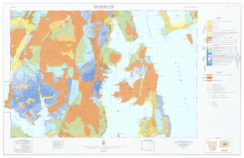 Geological atlas 1:50 000 series. Sheet 8311N (88), Kingborough [cartographic material] / Geological Survey of Tasmania, Dept. of Mines ; geology by N. Farmer