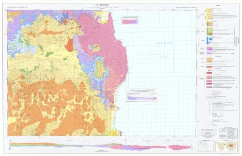 Geological atlas 1:50 000 series. Sheet 8514N (49), St. Marys [cartographic material] / Geological Survey of Tasmania, Dept. of Mines ; geology by N.J. Turner ... [et al.]