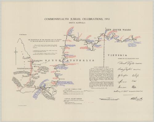 Commonwealth jubilee celebrations, 1951 [cartographic material] : South Australia