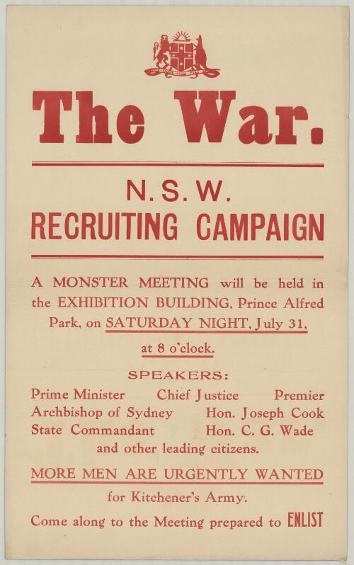 The war : N.S.W. recruiting campaign