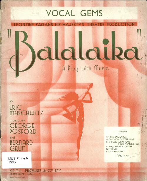 Balalaika : vocal gems / George Posford