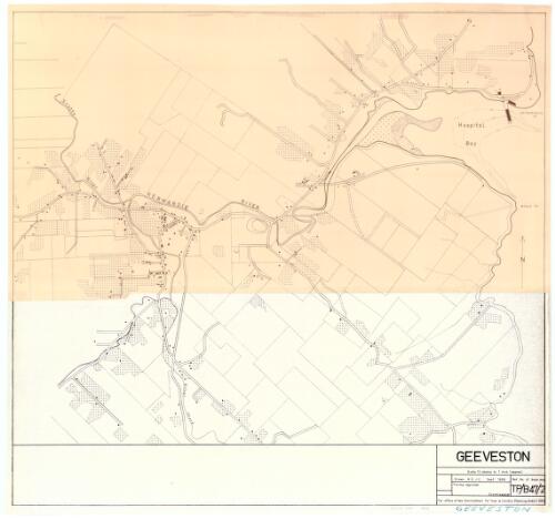 Geeveston [cartographic material] / compiled and produced in the office of the Commissioner for Town and Country Planning