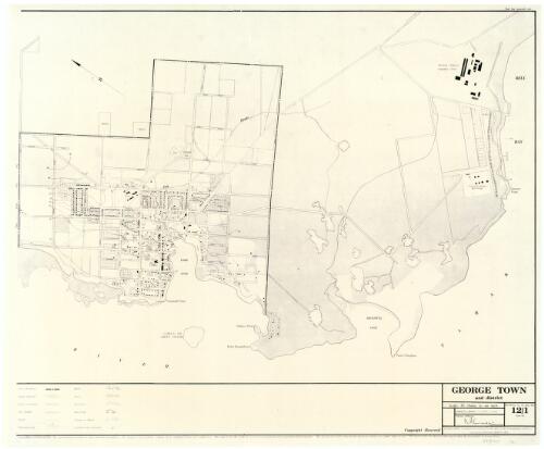 George Town and district [cartographic material] / compiled and produced in the office of the Commissioner for Town and Country Planning